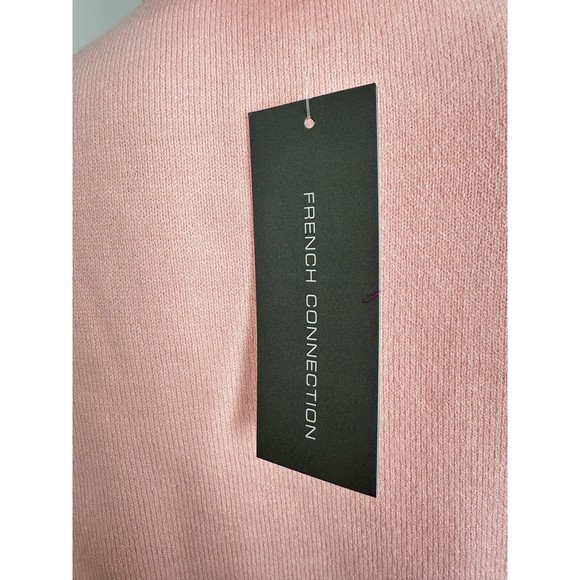 French Connection Pink Ultramarine Ruffle Trim Sweater Size Medium NEW $98 - Picture 7 of 10